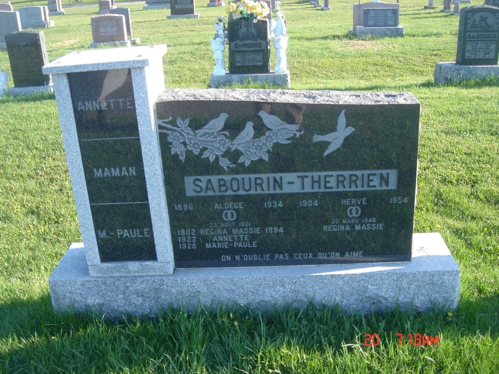 A personalized funerary monument